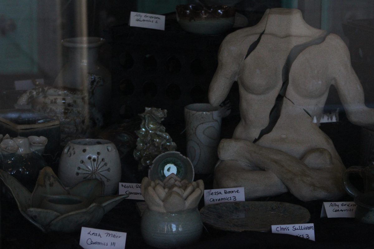 Check Out the Ceramics Display Case On Campus