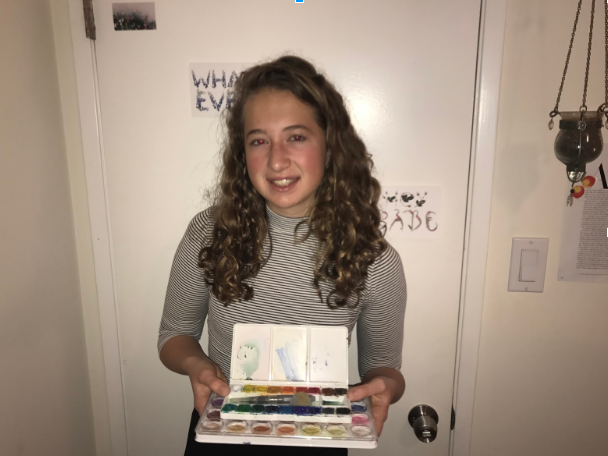 Sophomore Clea Wendt - Expressing Creativity Through Watercolors