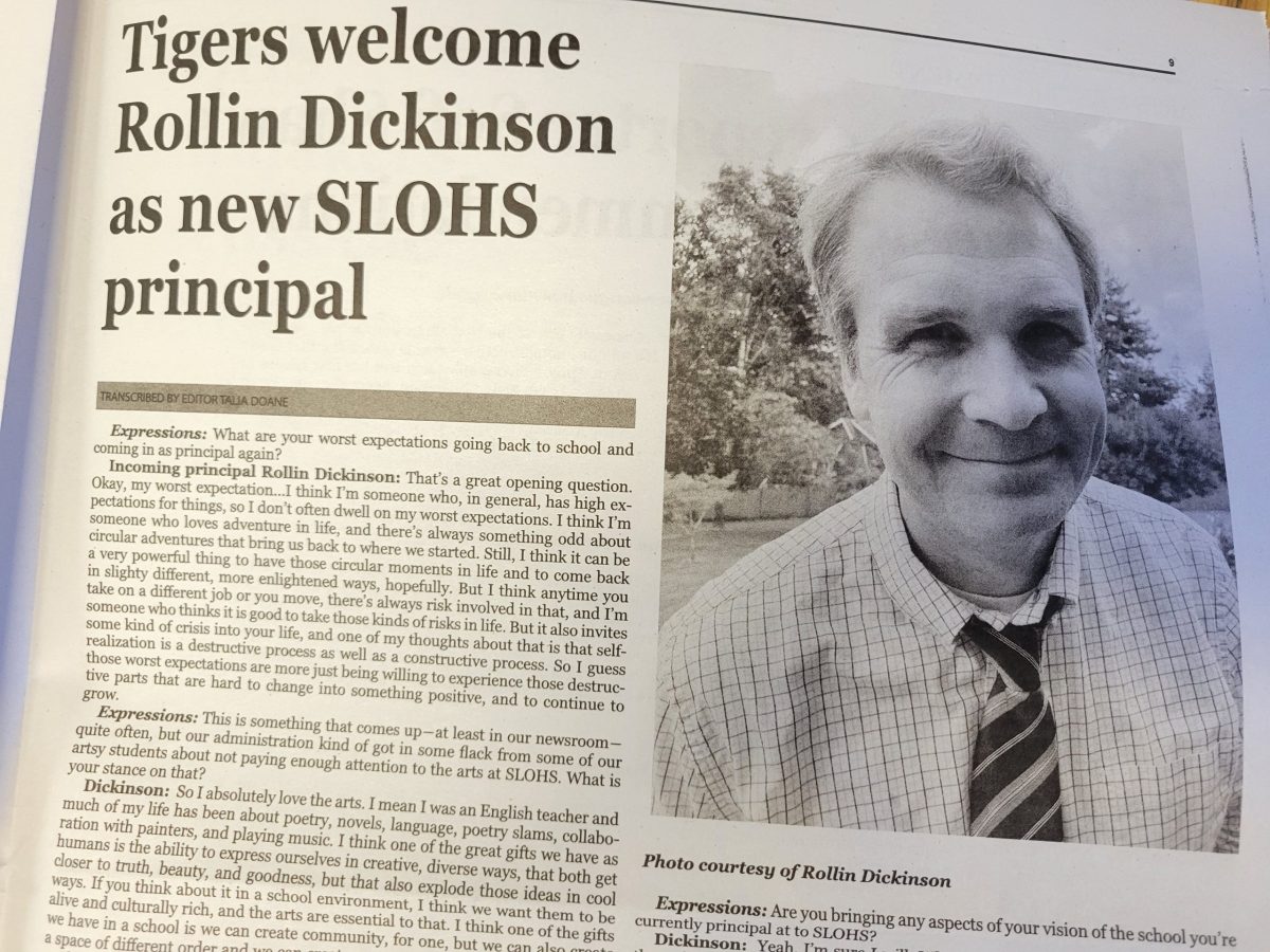 Tigers welcome Rollin Dickinson as new SLOHS principal:  The full Interview