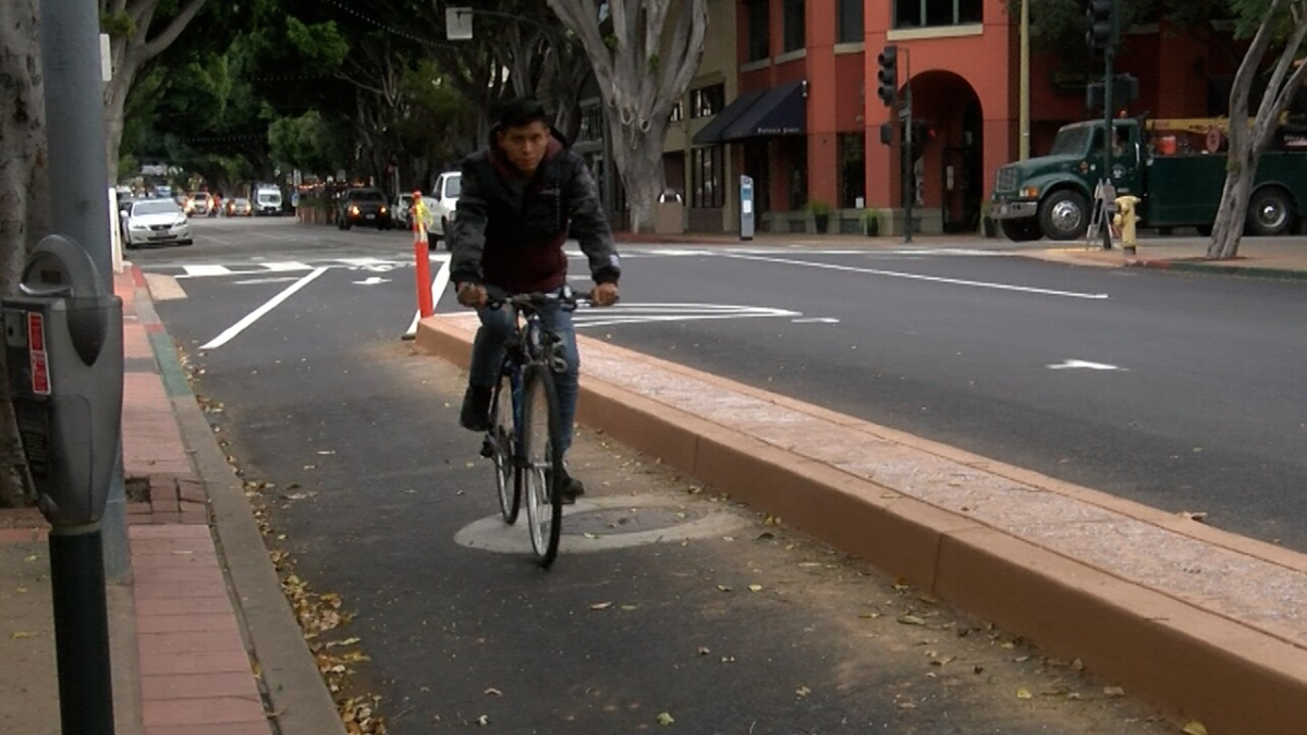 SLOHS+Students+are+excited+about+the+new+bike+safety+changes+in+downtown+San+Luis+Obispo