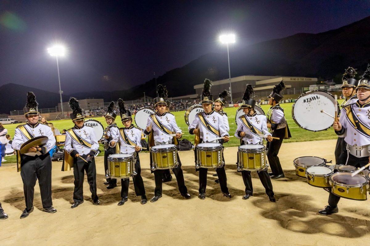 Football games are a great experience for SLOHS marching band members.