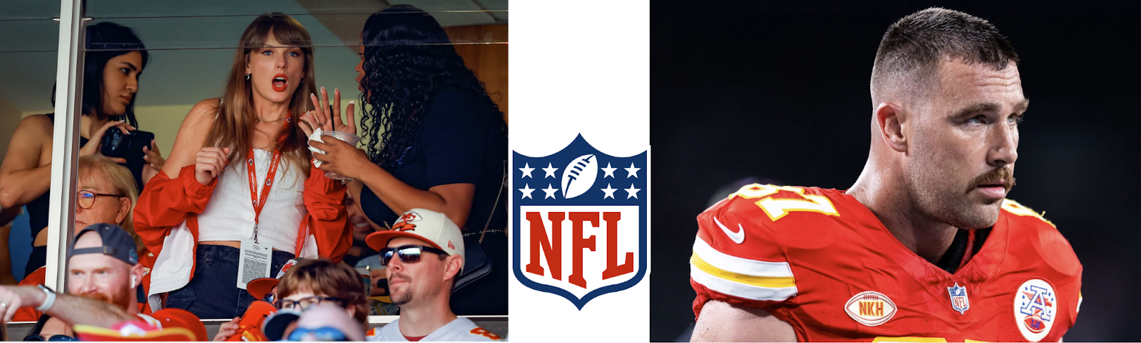 NFL Fans, Swifties Debate Video Of Travis Kelce Looking Up