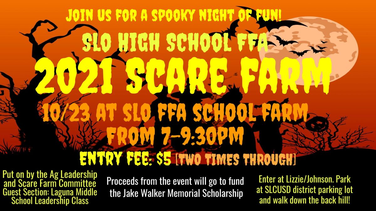 Go to the FFA Scare Farm this Saturday!!!!