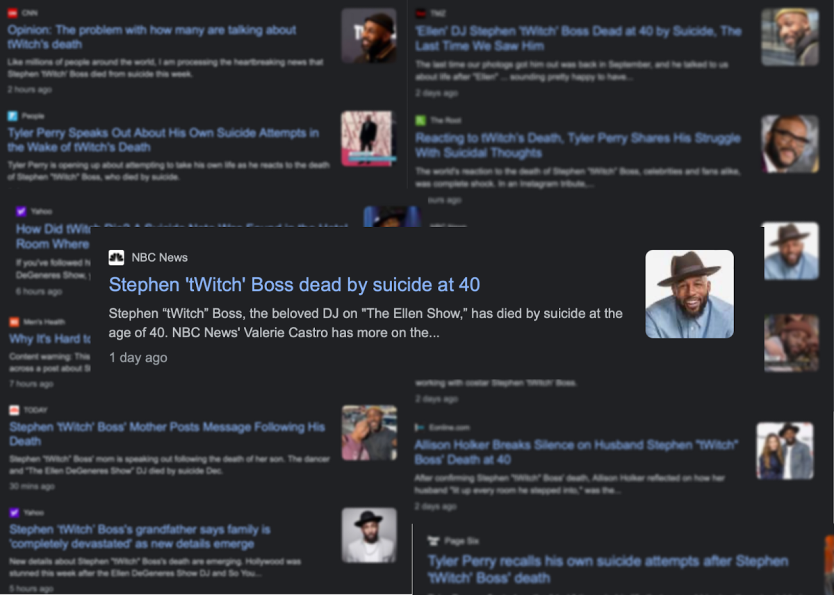 Has tWitches death raised awareness at SLOHS  about Suicide?