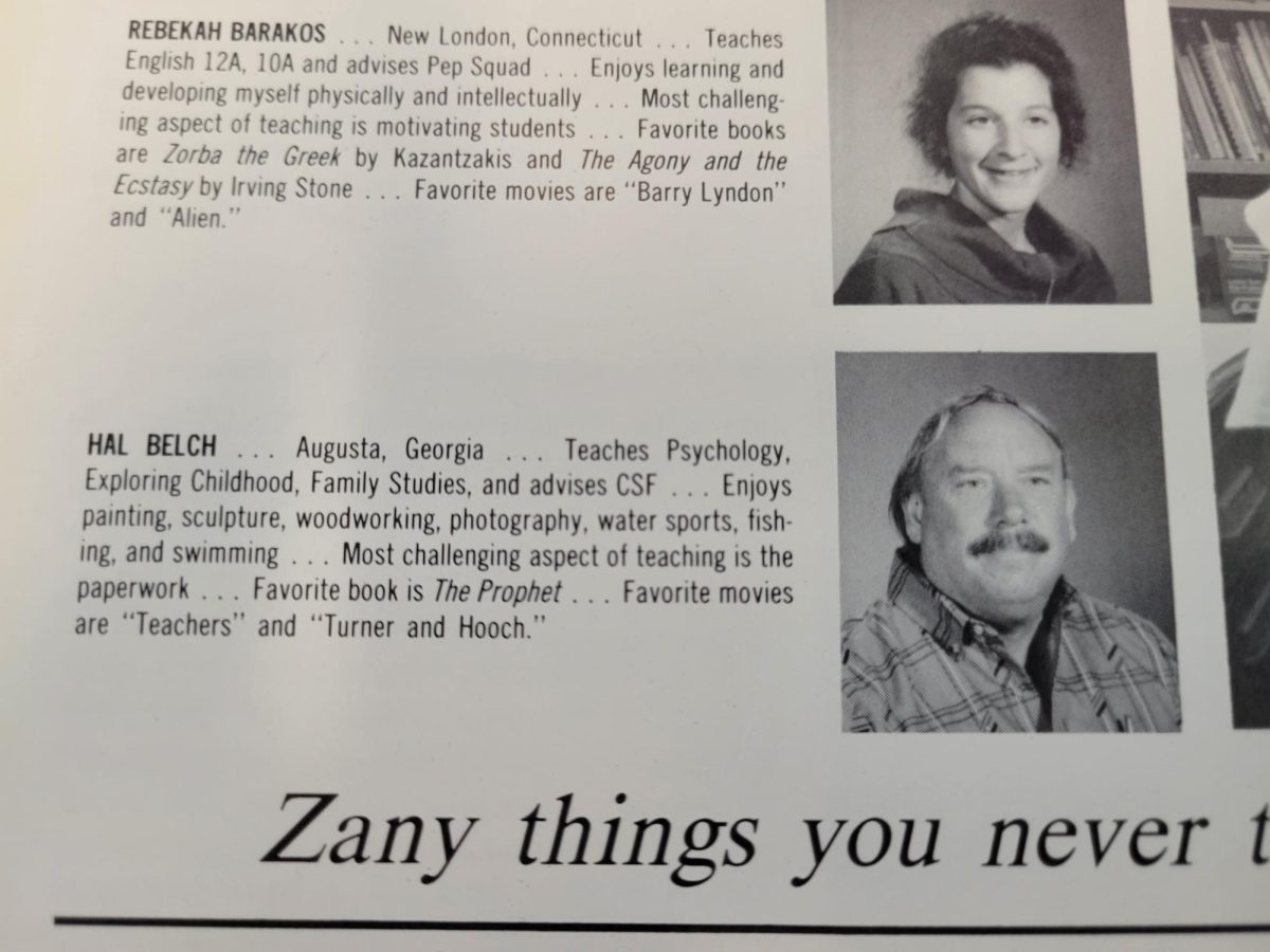 Former SLOHS Teacher Hal Belch has Passed Away.  His Memorial is this Sunday.