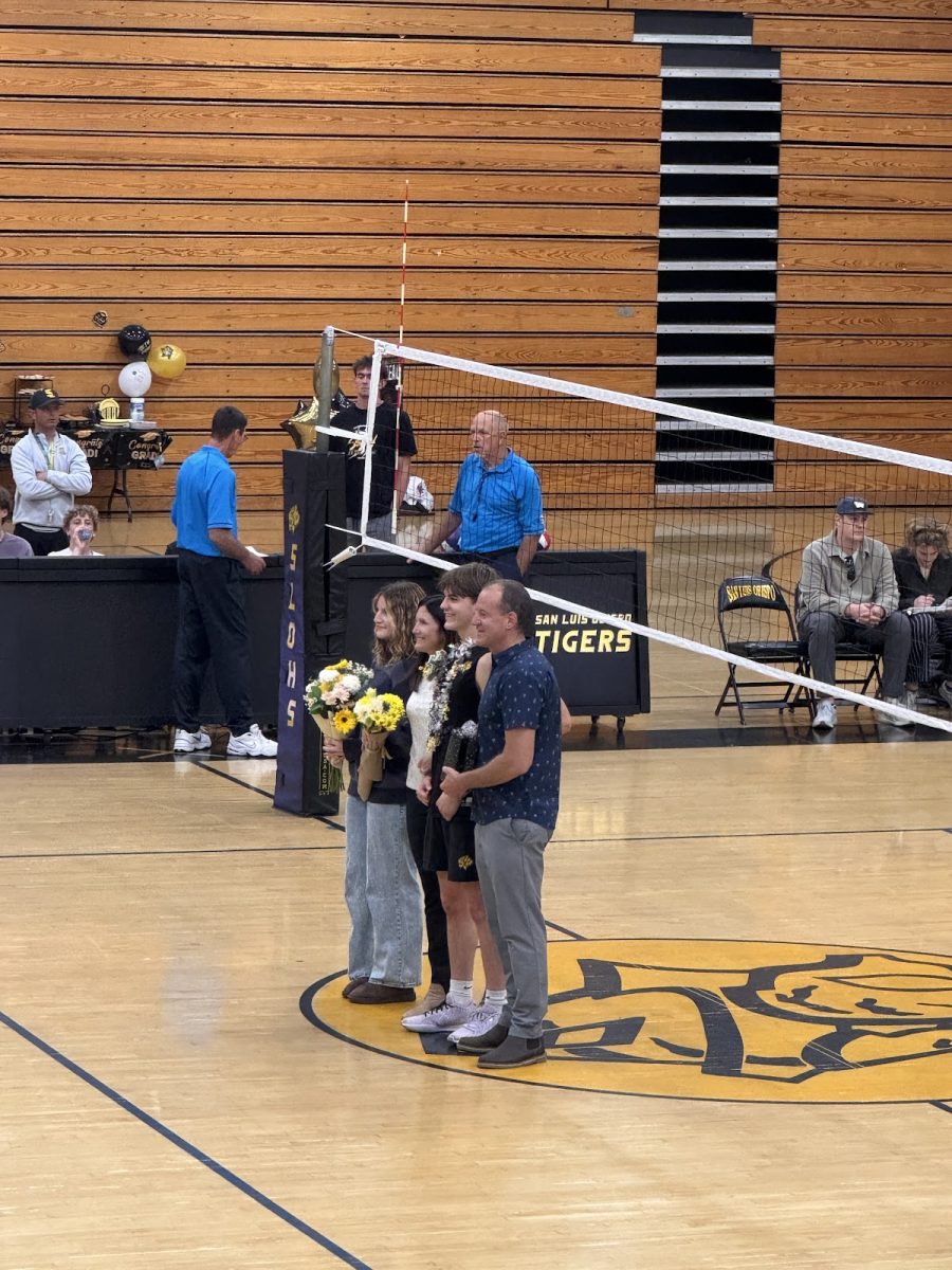 SLOHS Varsity Boys Volleyball Team Hosts their Senior Night for the one and only senior Alex Boudreau